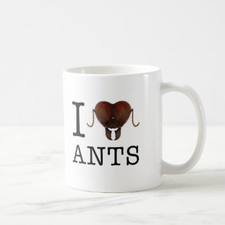 De Café Mim caneca das formigas do coração