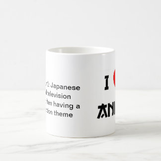 De Café Mim caneca do Anime do coração