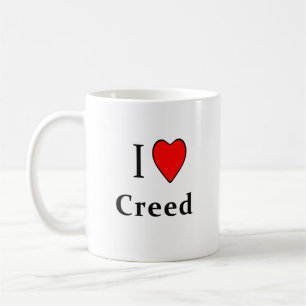 De Café Mim caneca do credo do coração