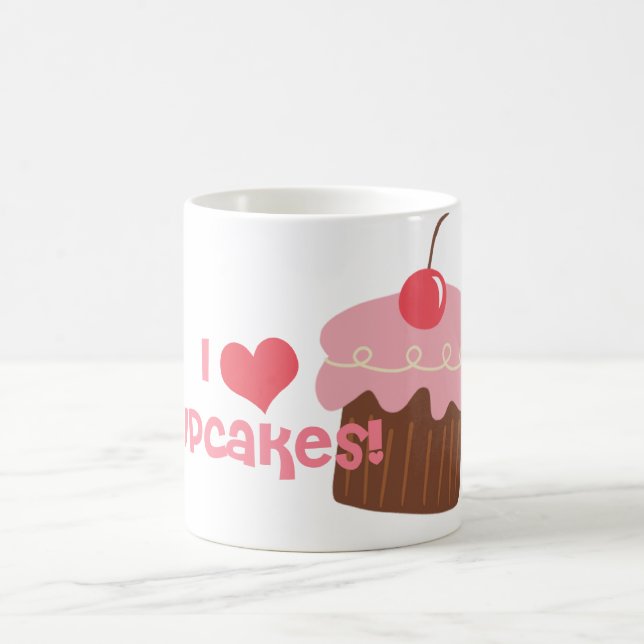 De Café mim CANECA grande do cupcake do coração (Centro)