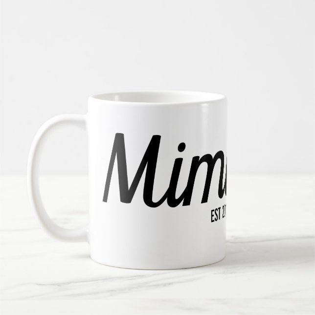 De Café Mimi caneca nova feita sob encomenda da avó (Esquerda)