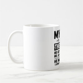 De Café Minha Cadela É Minha Terapeuta Caneca | Humor Dive