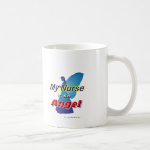 De Café Minha enfermeira em uma caneca do clássico do anj