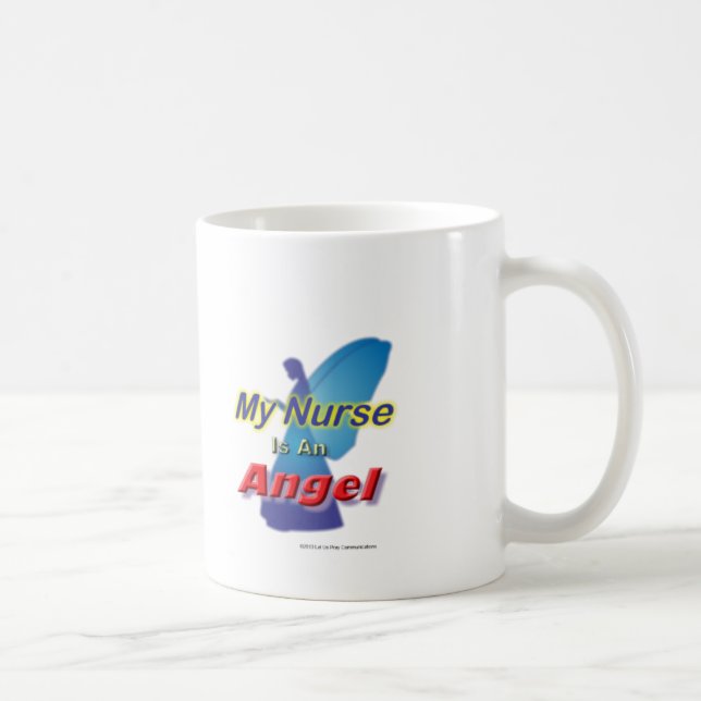 De Café Minha enfermeira em uma caneca do clássico do anjo (Direita)