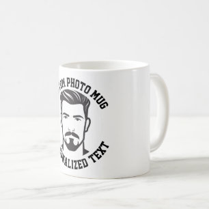 De Café Minha Face em uma Caneca Personalizada