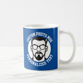 De Café Minha Face em uma Caneca Personalizada CHELSEA AZU
