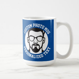 De Café Minha Face em uma Caneca Personalizada Grande CHEL