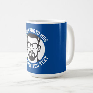De Café Minha Face em uma Caneca Personalizada Grande CHEL