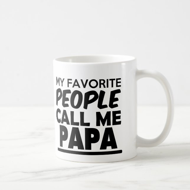 De Café Minhas pessoas favoritas chamam-me caneca da papá (Direita)
