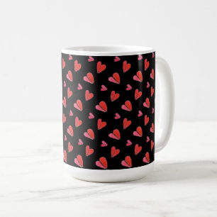 De Café MINI CORAÇÕES II Caneca Alta Branca