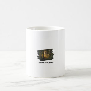 De Café Minimalista Caneca Floresta Nebulosa Proteja Sua P