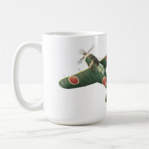 De Café Mitsubishi J2M3, caneca do avião Raiden