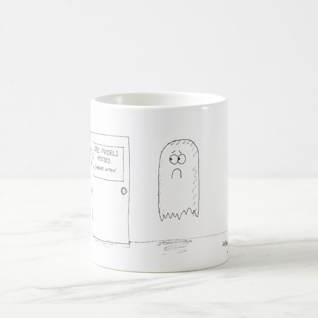 De Café Modelo da vida - caneca dos desenhos animados (Centro)