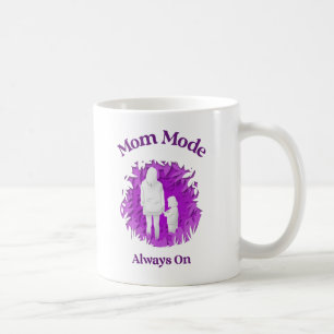 De Café Modo Mamãe Sempre Ativo – Caneca Divertida para Mã