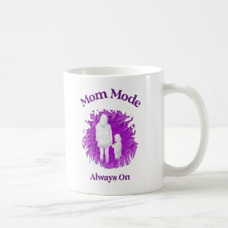 De Café Modo Mamãe Sempre Ativo – Caneca Divertida para Mã