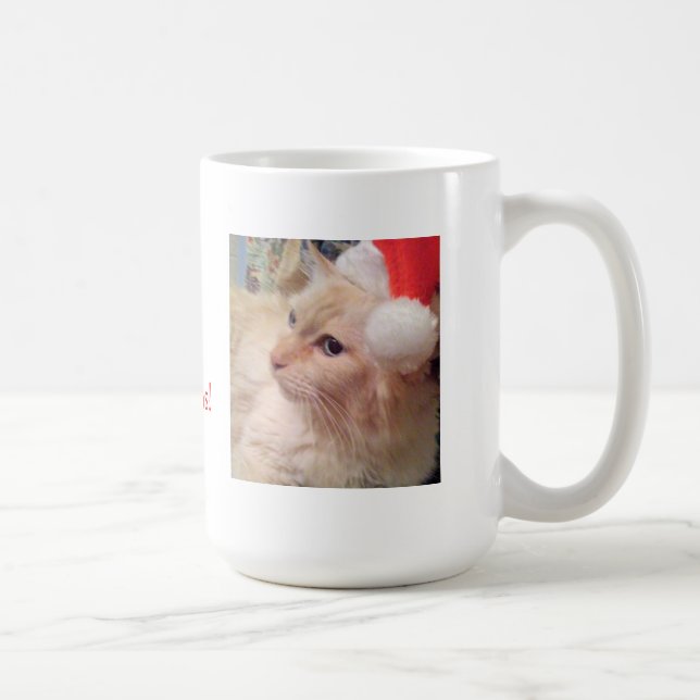 De Café MOL! Caneca do gato do Natal (Direita)