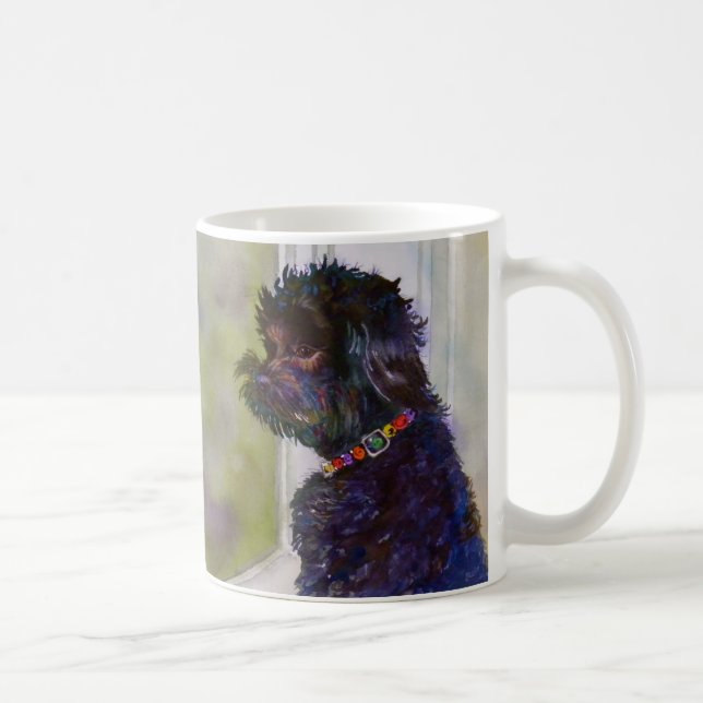 De Café Molly, caneca da arte da aguarela (Direita)