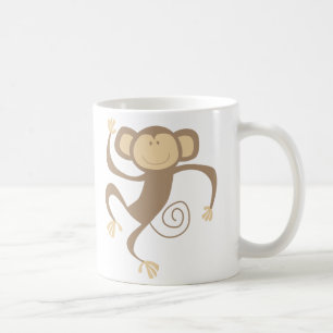 De Café Monkeying ao redor a caneca