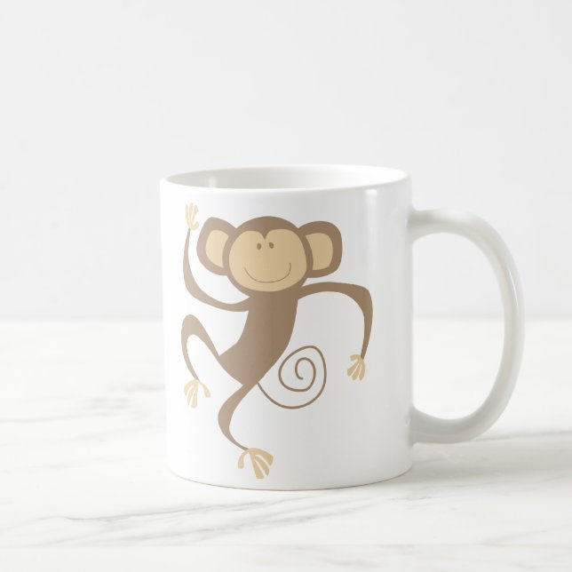 De Café Monkeying ao redor a caneca (Direita)
