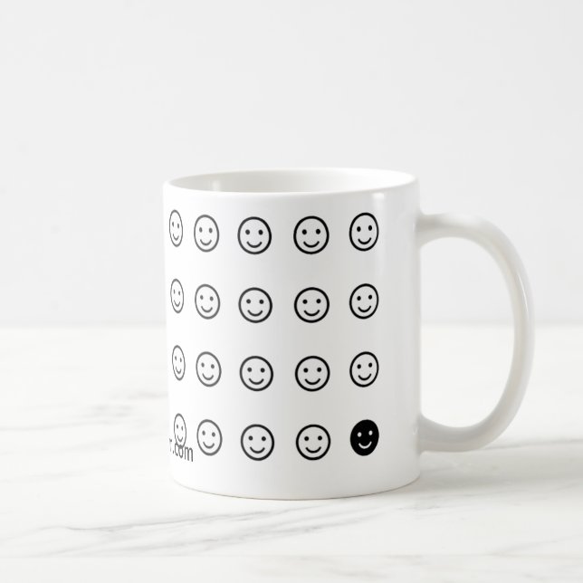 De Café "Mudar enfrenta" a caneca 44-Smiley-Face (Direita)