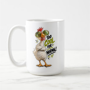 De Café 🐔😎 Muito Legal Para o Normal – Caneca Clássica D