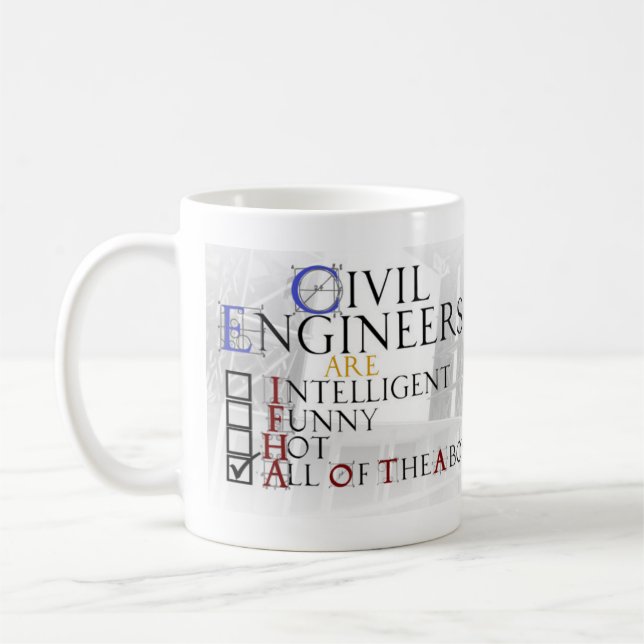 De Café Mulher da caneca do engenheiro civil (Esquerda)