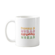 Mulher Empoderada Provérbios 31 em Caneca Retro