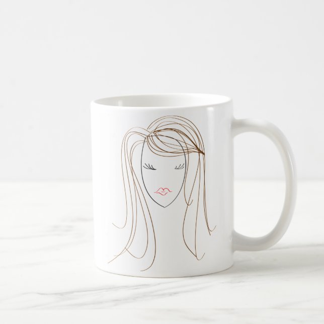 De Café Mulher na caneca (Direita)