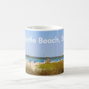 De Café Myrtle Beach, cais da cena da praia da caneca do