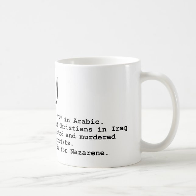 De Café N é para a caneca do Nazarene (Direita)