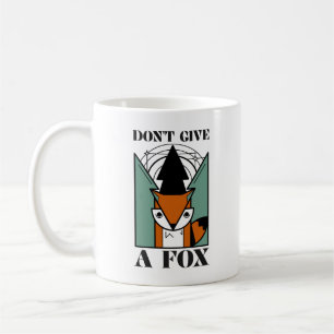 De Café Não Dê uma Raposa Engraçada Caneca Gráfica Clássic