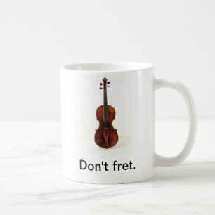De Café Não desgaste. Caneca do violino