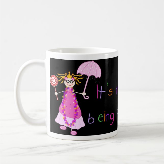 De Café Não é ser fácil uma princesa Caneca (Esquerda)