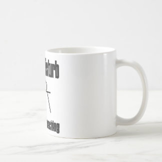 De Café Não perturbe a caneca do exame