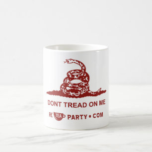 De Café Não pise em mim a caneca do tea party