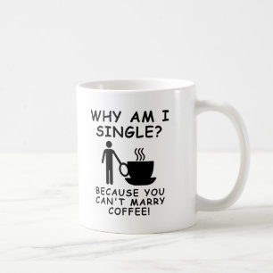 De Café Não Posso Casar Caneca Divertida Masculina