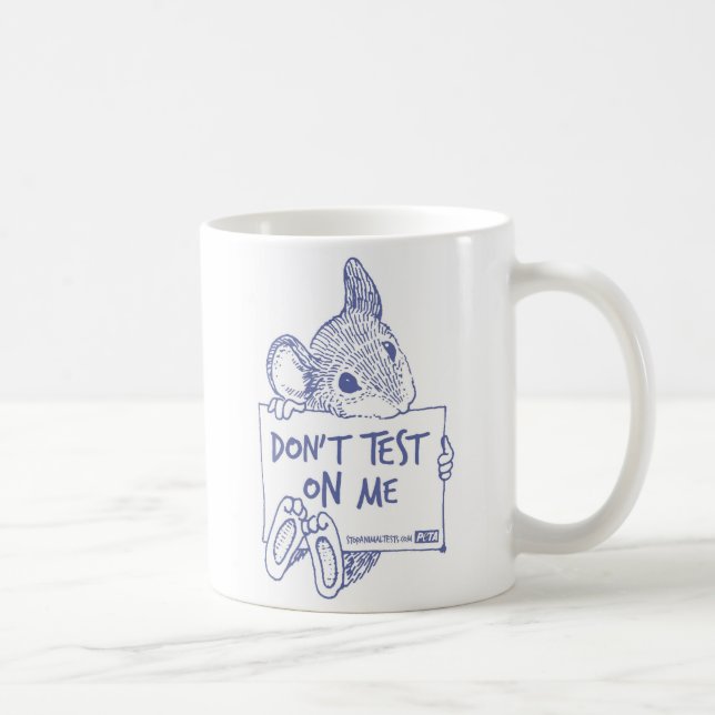 De Café Não teste em mim a caneca (Direita)