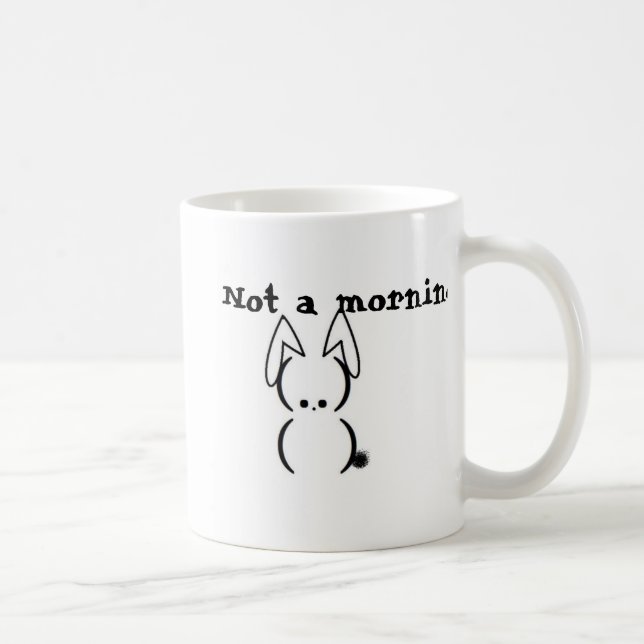 De Café Não uma caneca do coelho da manhã (Direita)