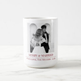 De Café Natal Feliz & Casados - Caneca Personalizada para 