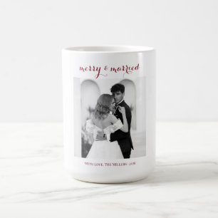 De Café Natal Feliz & Casados - Caneca Personalizada para