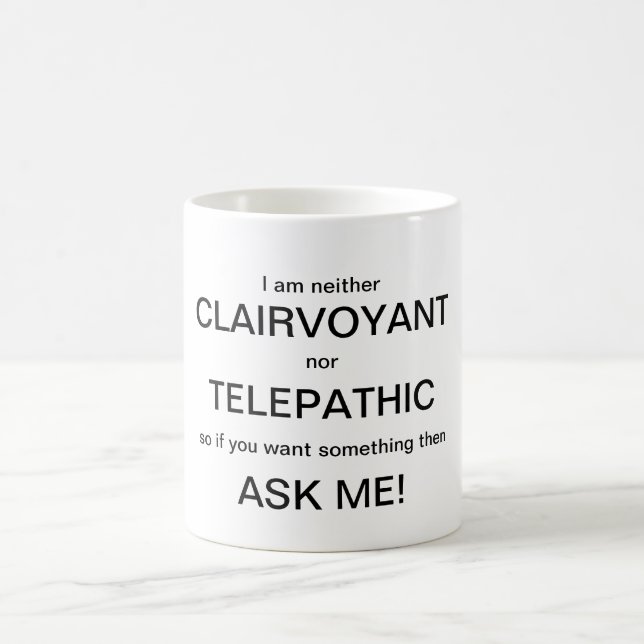 De Café Nem Clairvoyant nem caneca telepática (Centro)