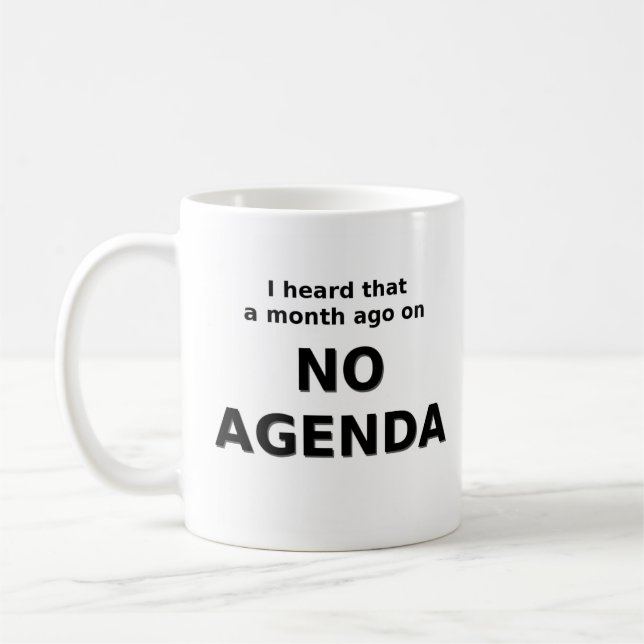 De Café Nenhuma caneca da agenda (Esquerda)