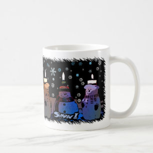 De Café Neve! Caneca do Natal dos desenhos animados