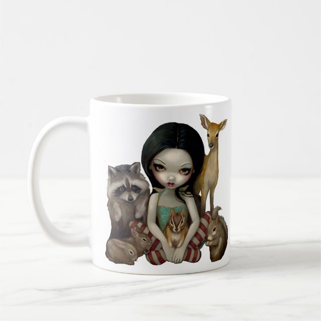 De Café "Neve dos seus amigos animais" caneca branca e (Esquerda)