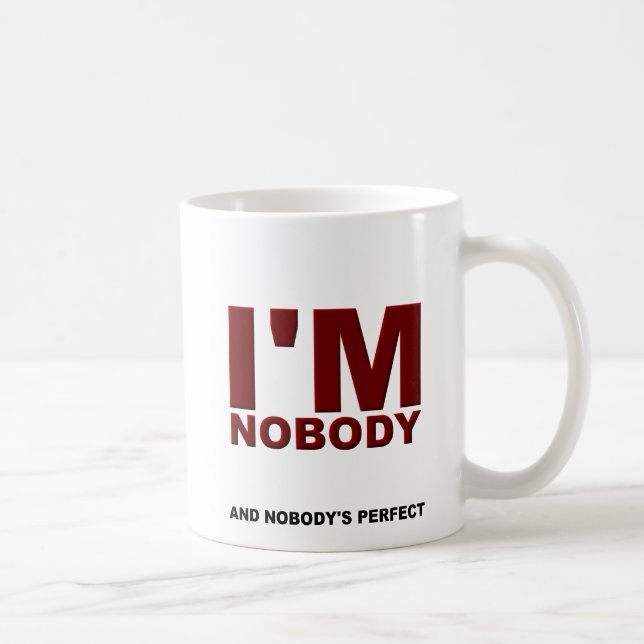 De Café Ninguém é Perfeito Caneca Divertida (Direita)