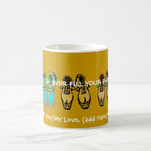 De Café "Ninguém pode nunca encher seus calçados, caneca