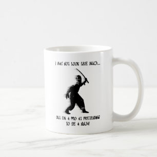 De Café Ninja que finge o pro humor engraçado da caneca