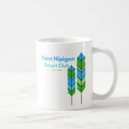 De Café Nipigon empluma-se a caneca azul/verde