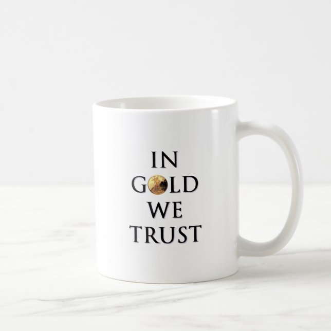 De Café No ouro nós confiamos a caneca (Direita)