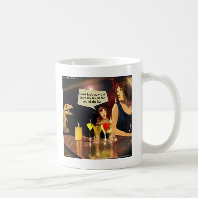 De Café Noite Divertida das Senhoras com Caneca do T-rex C (Direita)